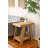 Natural A-frame End Table
