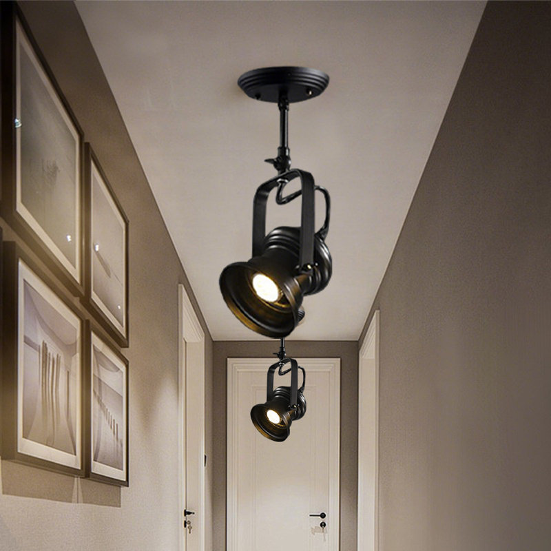 Luminaire suspendu réglable Loft Retro Spotlight
