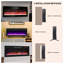 Foyer électrique encastré en verre trempé mince avec télécommande, flamme multicolore, lumière DEL et chauffage-1693256853
