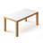 Solid wood rock plate rectangular dining table-2060764297