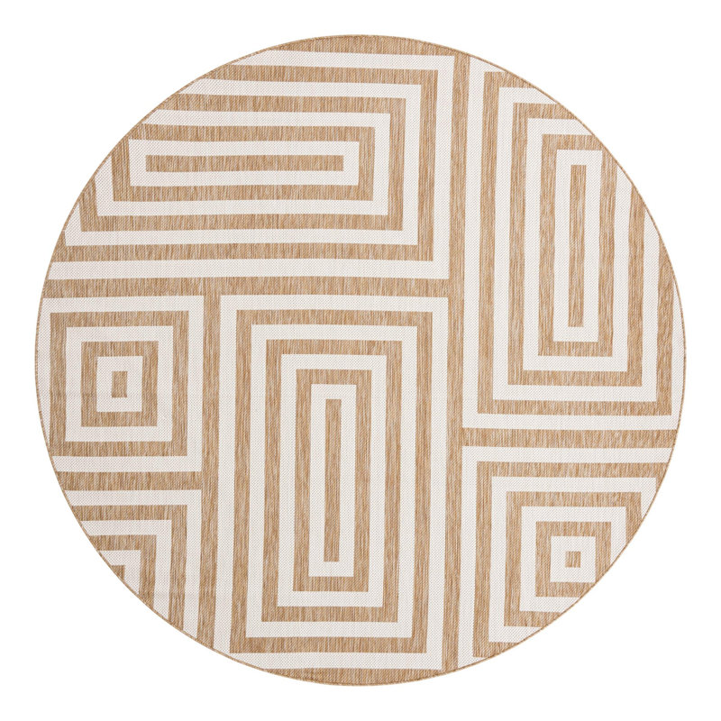 Forte Hower Indoor/Outdoor Area Rug, Round 10'
