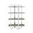 Corbin Metal Bookcase with Wooden Shelves-5981766
