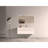 48" Matt Snow Bathroom Vanity with Solid Surface Sink, Wall Mounted Floating Bathroom Vanity