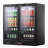 7.3 Cu.Ft Back Beverage Refrigerator With 2 Glass Doors, Commercial Back Bar Cooler
