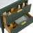 Solid wood Modern Freestanding Single Sink Bathroom Vanity with Engineered Marbl Top-1630363947-1630363941