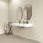 47" Wall Mount Rectangle Vessel Sink With Double Faucet Holes