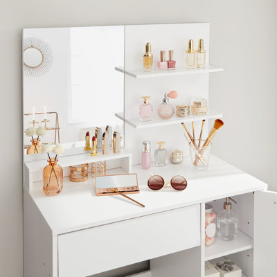 Dovewood Dressing Table with Mirror