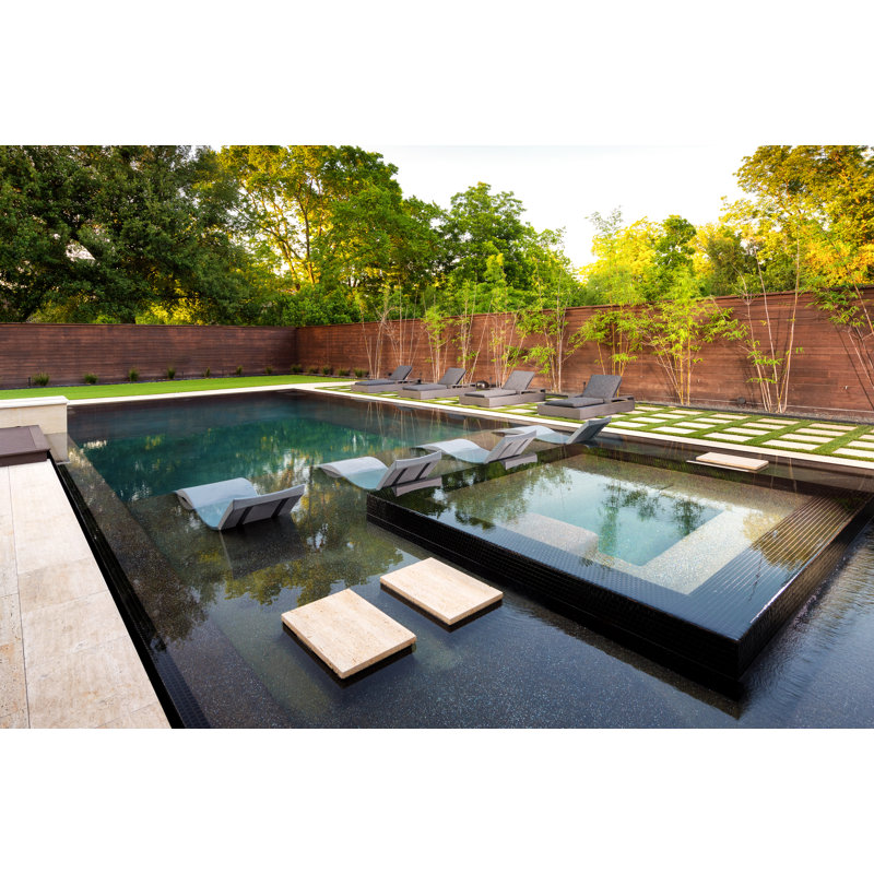 Ledge Lounger Signature Deep In Pool Chaise Lounge, Gray