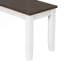 Ensemble de salle à manger 6 pièces Rustic, table rectangulaire en bois avec 4 chaises ergonomiques et 1 banc