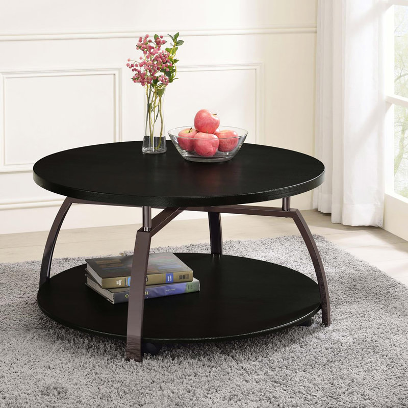 Console contemporaine avec garniture en nickel gris foncé et noir - Bureau élégant avec surface de travail polyvalente