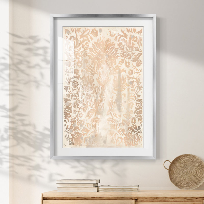 Earthy Plexus I -Gallery Wrapped Canvas, 28.5'' H x 20.5'' W, Silver