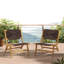 Chaise longue sans accoudoirs en bois d'acacia - Teck clair-1398404582