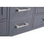 Base de meuble-lavabo double 59,1 po seulement en gris-88802336