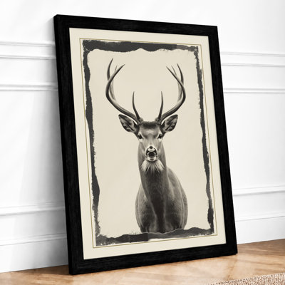 Dignified Stag Vintage 1 Piece Wall Art