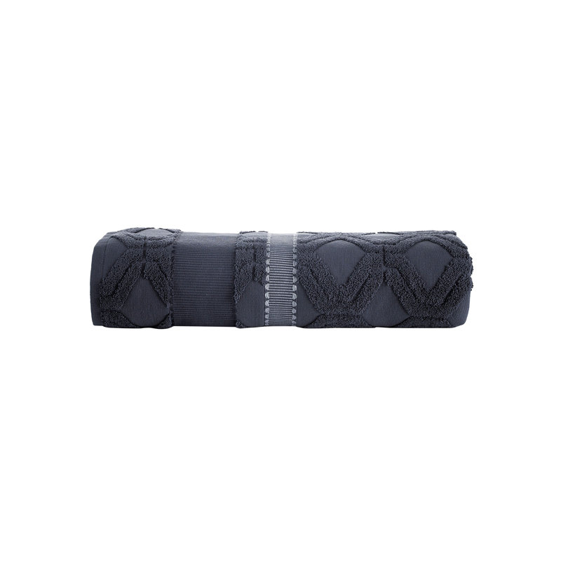 Grand drap de bain carré Brooks Brothers, Anthracite
