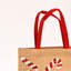 Sac-cadeau de Noël | Sac en jute laminé orné de paillettes-135785117