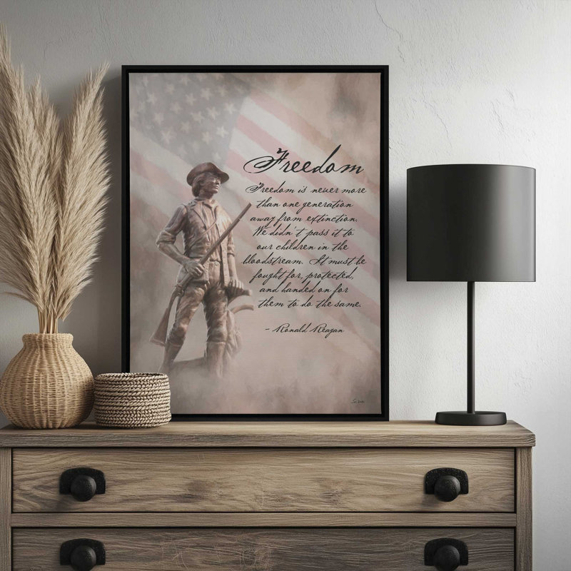 «Freedom» par Lori Deiter, reproduction d'art, 24 W x 32 H, White, Framed Canvas