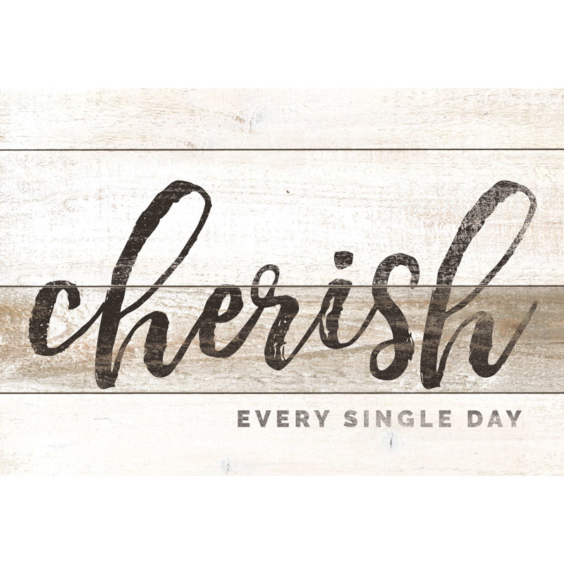 Cherish Wood - Wrapped Canvas Print, 30cm H x 46cm W x 3.8cm D