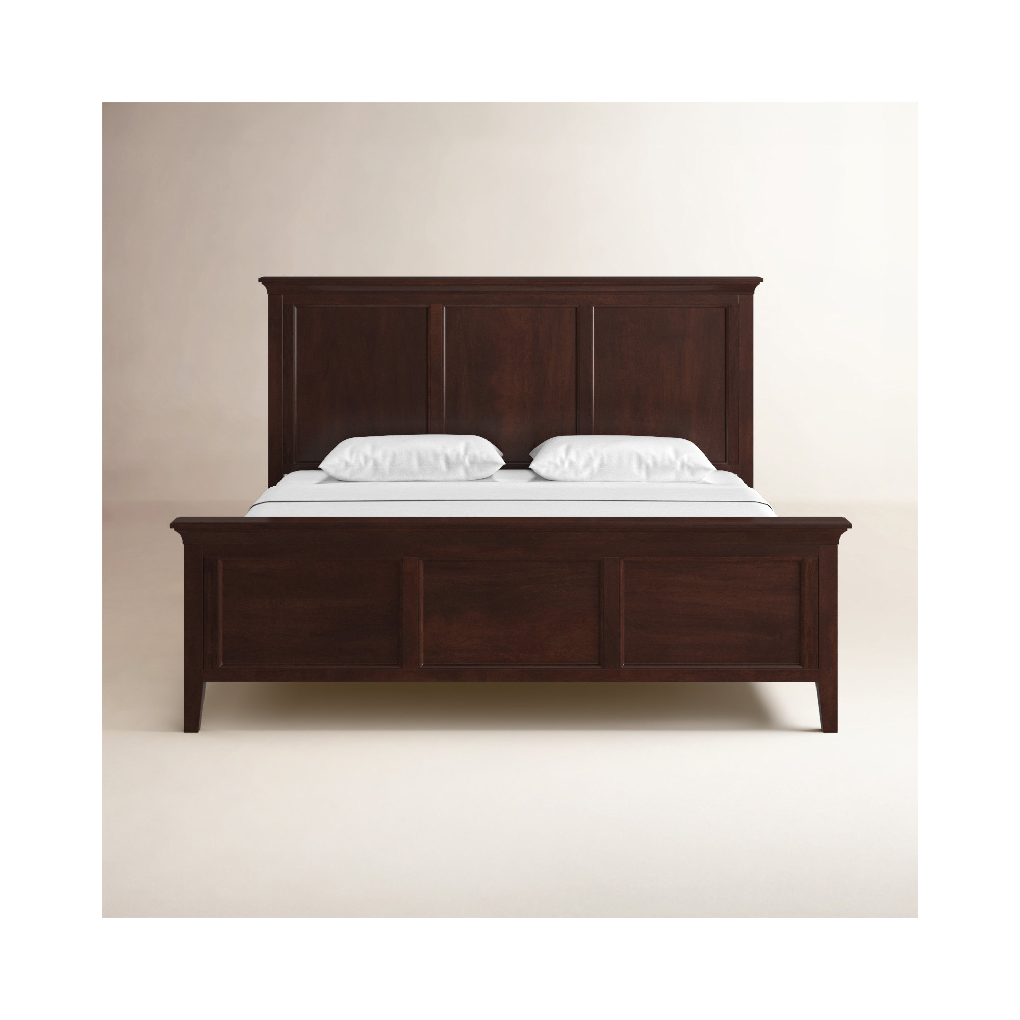 Remmy Solid Wood Bed, King