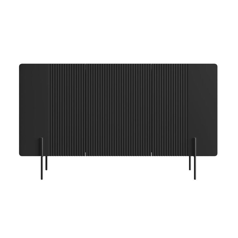Overkamp 150cm Sideboard, Black/Black