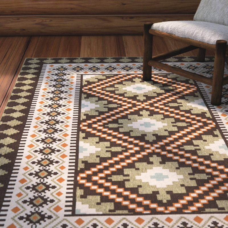 Northpoint Performance Southwestern Indoor/Outdoor Area Rug, Rectangle 4' x 5'7"