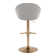 Matisse Highback Adjustable Barstool With Rounded T Footrest - Set Of 2