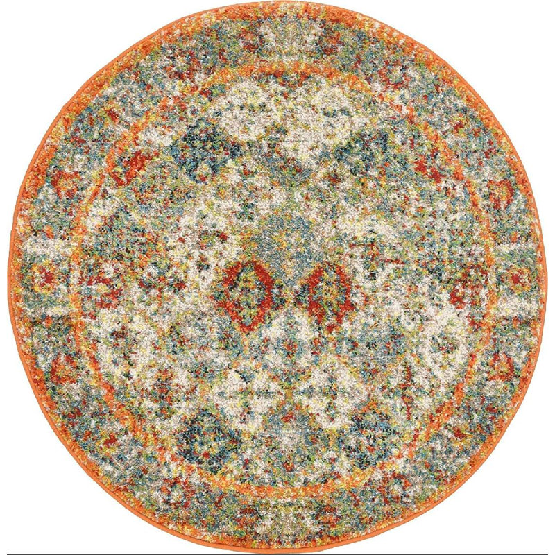 Walmoor Oriental Indoor Rug, Round 3'3"