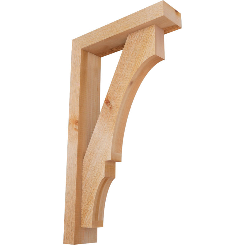 Support de bloc Balboa avec entretoise décalée, 28 x 16, Cèdre rouge occidental de l 4 po (scié brut)