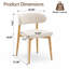 Ensemble de salle à manger moderne de 5 pièces comprenant une table ronde de 119 cm (47 po) avec pied central et 4 chaises rembourrées en tissu bouclé à dossier incurvé, idéales pour la cuisine et la salle à manger.-106792430-106792432-106792433