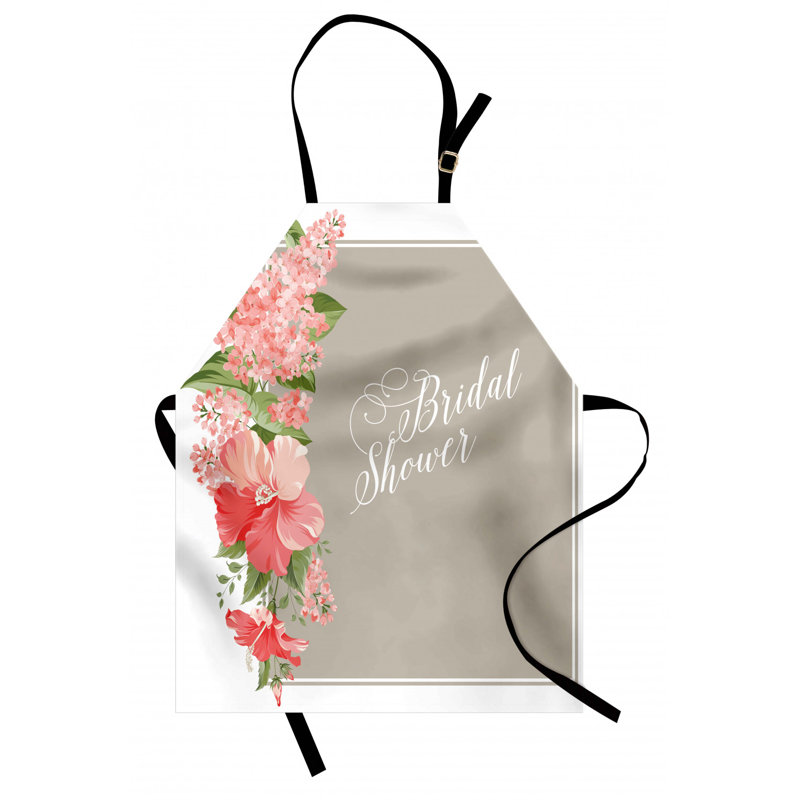 Wedding Floral Bib Apron