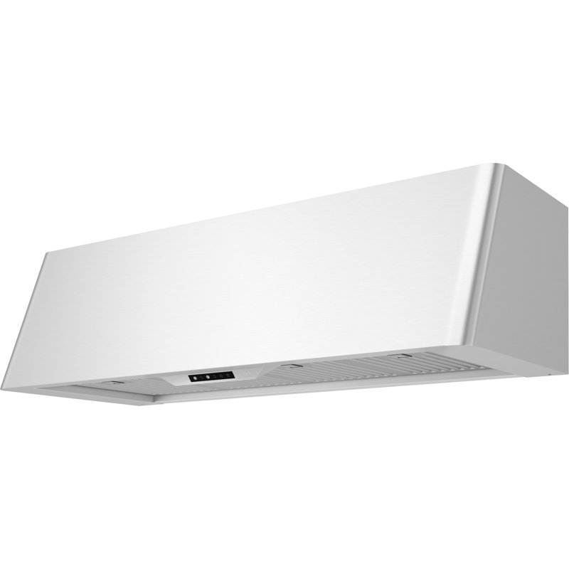 Hotte murale avec lumières DEL Zephyr Mesa, Acier Inoxydable
