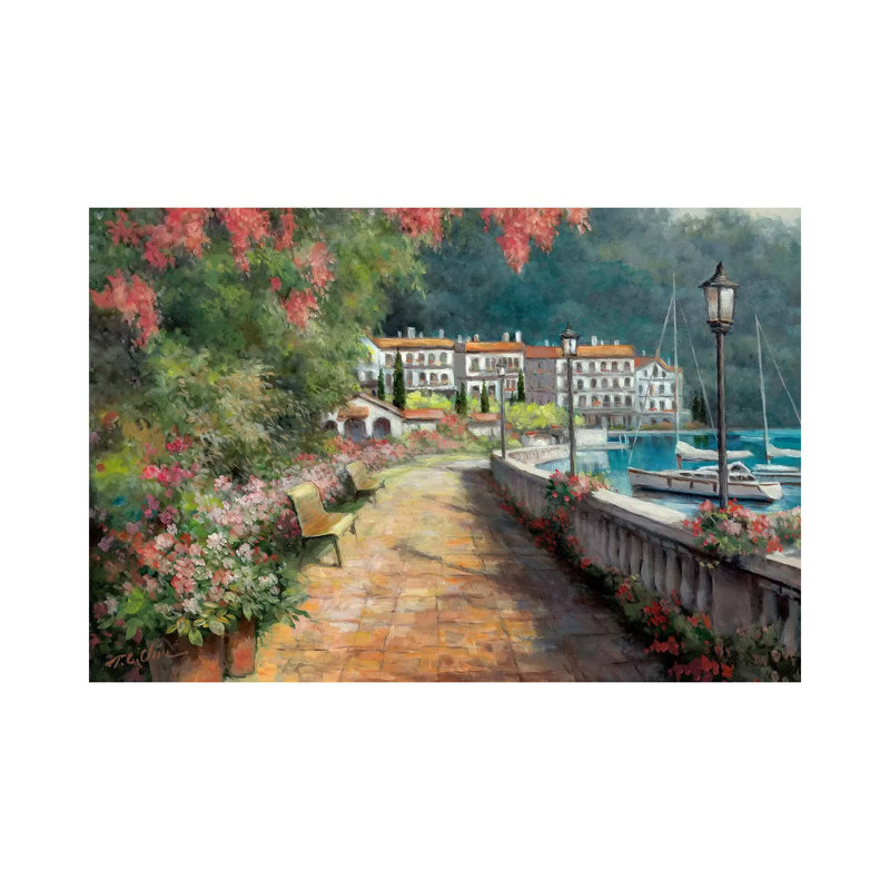 Morning Stroll by T.C. Chiu - No Frame Gallery-Wrapped Canvas Giclée on Canvas, 45.72cm H x 66.04cm W