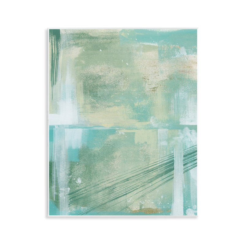 Art mural vert abstrait par Grace Popp