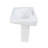 The Renovators Supply Inc. 12.75'' Gloss White Vitreous China Square Bathroom Sink with Overflow