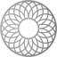 Médaillon de plafond architectural percé en PVC de qualité architecturale 32 po x P 11,78 po x P 1 po. Bronze antique-40714673-40714658