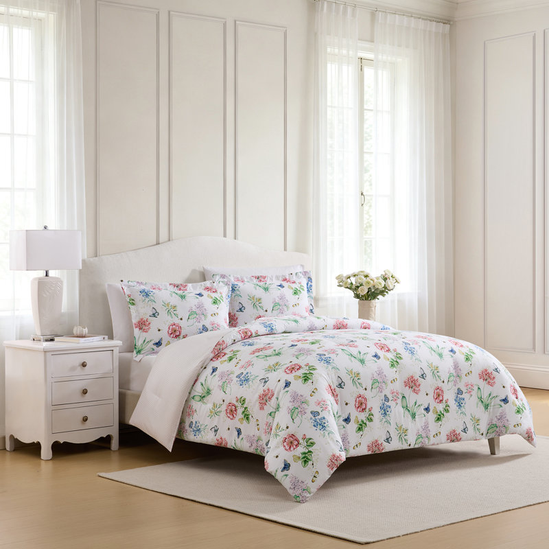Ensemble de couette 3 pièces Lenox Classic Butterfly Meadow, King/Cal King, King/Cal King
