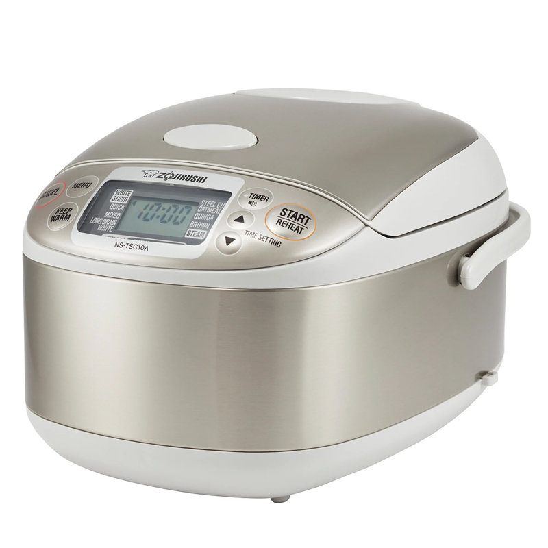 Cuiseur à riz Zoomir NS-TSC10, 5,5 tasses (argent)