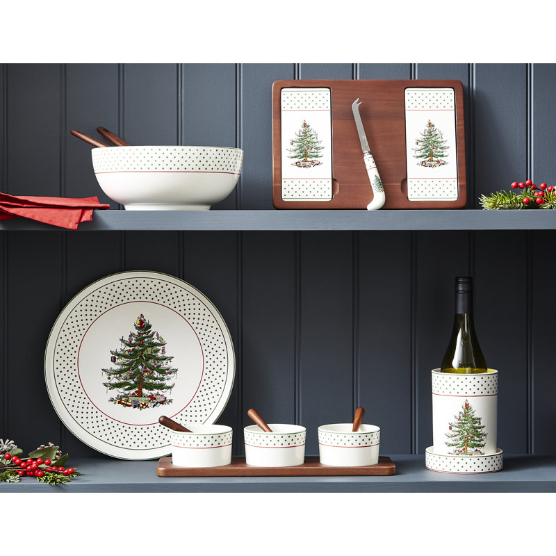 10" Serve Bowl with Wood Servers