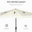 Parasol de patio de 9 pi avec bouton-poussoir inclinable et manivelle Outsunny-429033036