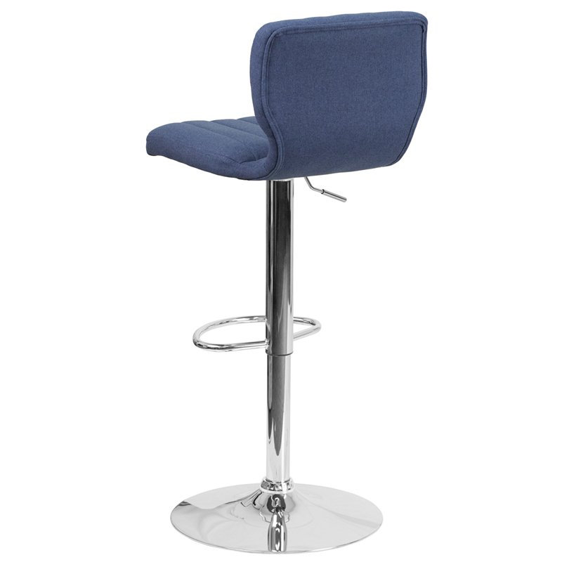 Tabouret pivotant à hauteur réglable Troutville, Bleu