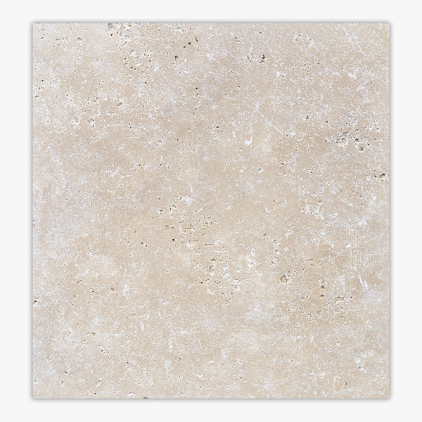 Ivory Tumbled 16x16 Travertine Tile