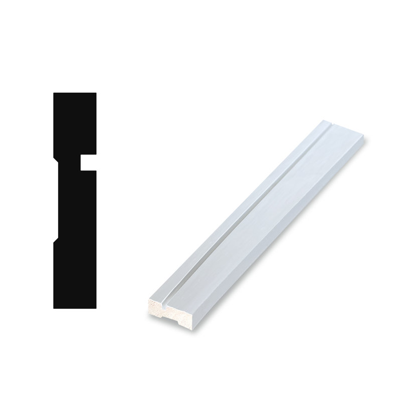 Boîtier en bois H 84 po x l 46 po x P 0,625 po