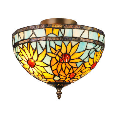 Xanthos Glass Flush Mount