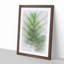 Green Leaf Lines in Abstract - Picture Frame Graphic Art Print on MDF-55736290-55736293
