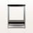 Mina End Table in Gray and Espresso