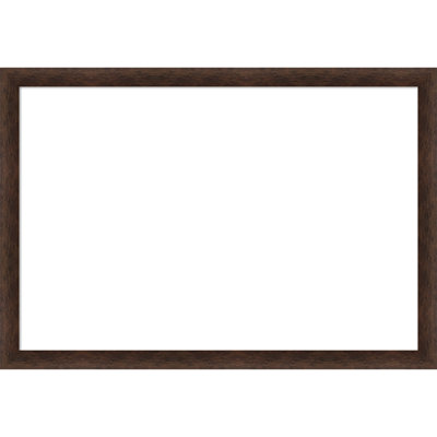 Warm Walnut Narrow Framed Dry Erase Magnetic Board Organization Boards