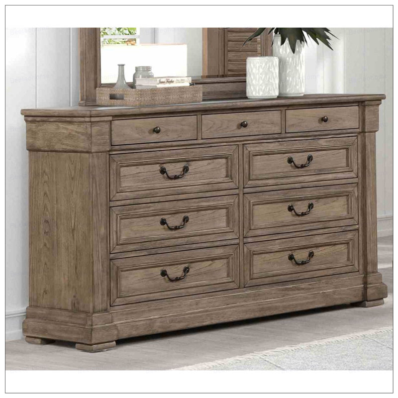 Commode patinée avec miroir