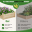 Lit de jardin surélevé en bois 8 pi x 2 pi Mclawhorn