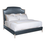 Lillet Leather Solid Wood Bed