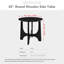 Table basse ronde en bois-1237054152